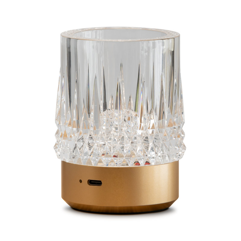 Tumbler Rechargeable CableFree LED Table Lamp, Gold