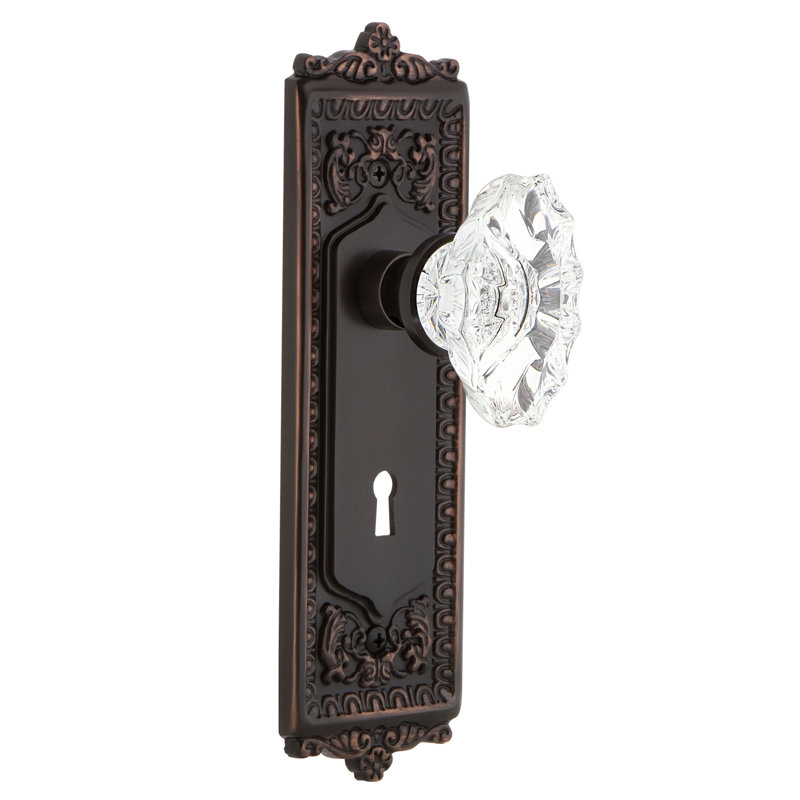 Plaque à œuf et jeu de fléchettes avec trou de serrure décoratif et poignée de porte de château, Bronze intemporel