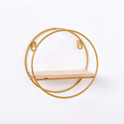 Laura Circle Metal Accent Shelf