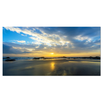 " Beautiful Sunrise And Seashore "