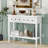 Entryway Table Console Table With Drawers And Open Shelf-1911586779