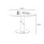 White Brown Silver Round Solid Wood Dining table-779227242