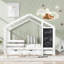 Lit simple avec tableau noir et tiroirs-52278499