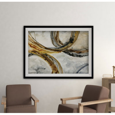 « emboldened abstract », reproduction de peinture à l’acrylique encadrée