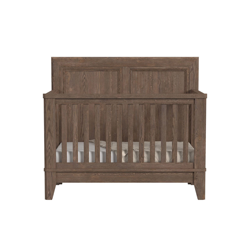 Lit de bébé convertible 4-en-1 Jemma, Brun récolte