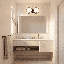  Éclairage pour salle de bain 3 lumières Alhambra en noir mat avec laiton chaud-1991039438-1991039437