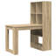 Desk With Shelf 122 X 67 X 145 Cm Engineered Wood-1110130245