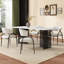 Chaises de salle à manger rembourrées avec pieds en métal (ensemble de 2), beige-599612975