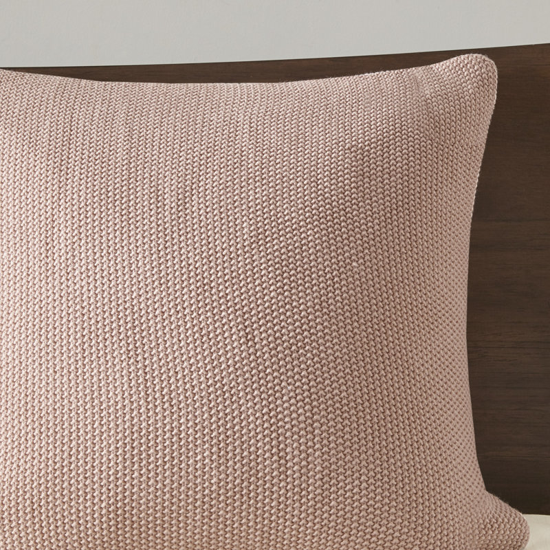 Ensemble de literie élégant en jacquard de coton, rosé double / grand, décor de style maison de campagne