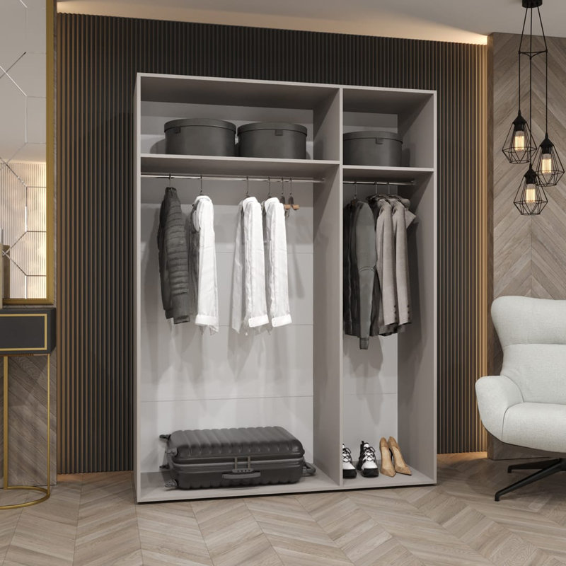 Bia 3 Door Manufactured Wood Wardrobe, Oak Artisan