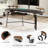 Inbox Zero Mariandi 72" Studio Desk with Keyboard Tray-87793783