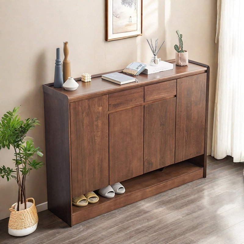 Armoire d'appoint moderne et simple en bois massif