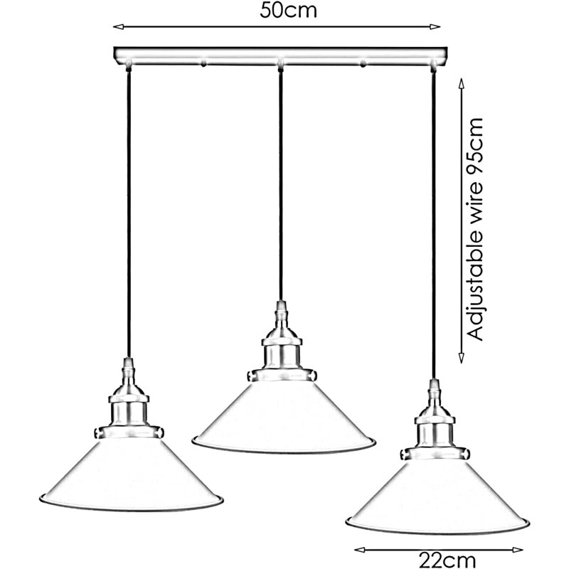 3 - Light Pendant, Blue