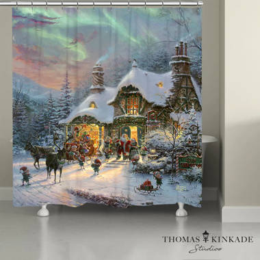 Thomas Kinkade A Winter Retreat Memory Foam Rug