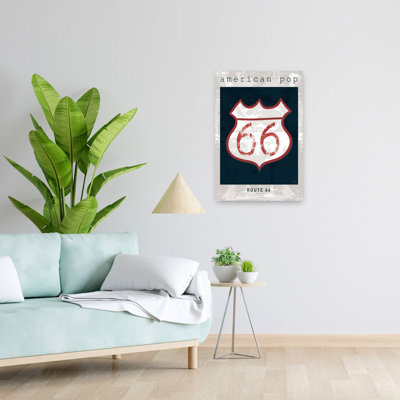 Contemporary Art Retro Vintage Art by Michael Mullan - Wrapped Canvas Print
