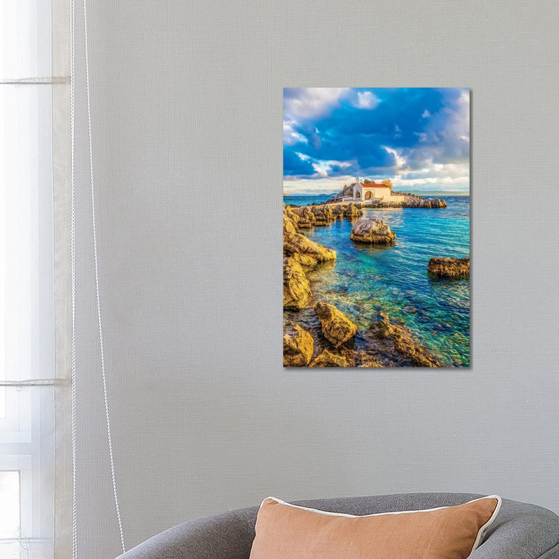 Chios Island by Nejdet Duzen - Print on Canvas, Wrapped Canvas, 66.04 cm H x 45.72 cm W x 1.91 cm D