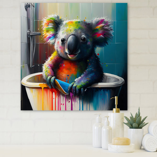Koala Colorful Splash Graffiti Graphic by Writelounge · Creative