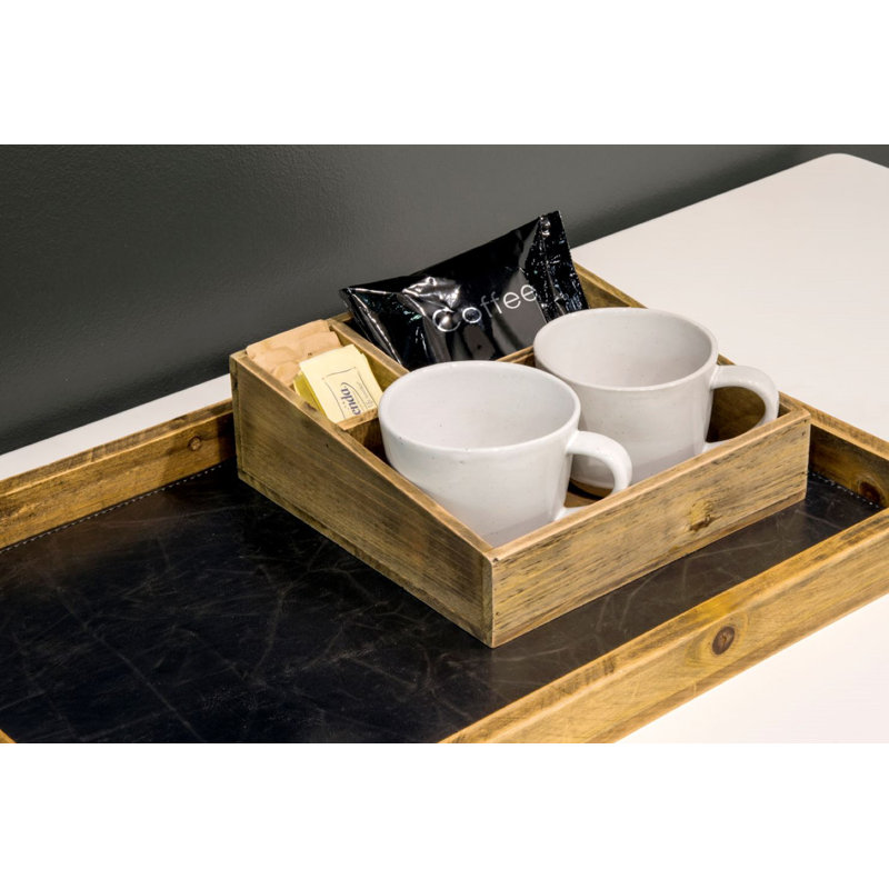 Porte-accessoires en bambou à l’avant du café house, Rustic Wood