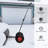 Snow Shovel Pusher Plow with Wheels