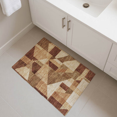 Premium Machine Washable Mayfield AMF2365 Geometric Rug
