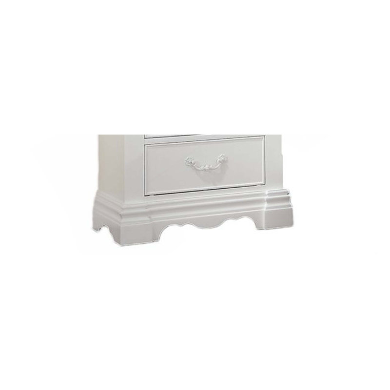 Table de chevet blanche avec tiroir dissimulé