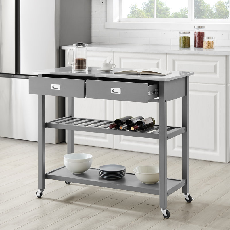 Ansell Kitchen Island, Gray