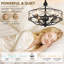 Ventilateur de plafond moderne à 3 pales en ABS de 29 po avec lumière, télécommande, moteur à courant continu réversible Kemp Kemp pour ventilateur de petite et moyenne surface