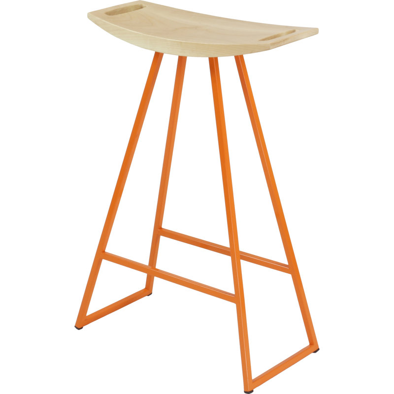 Tabouret de comptoir 24 po Roberts, Érable, Orange