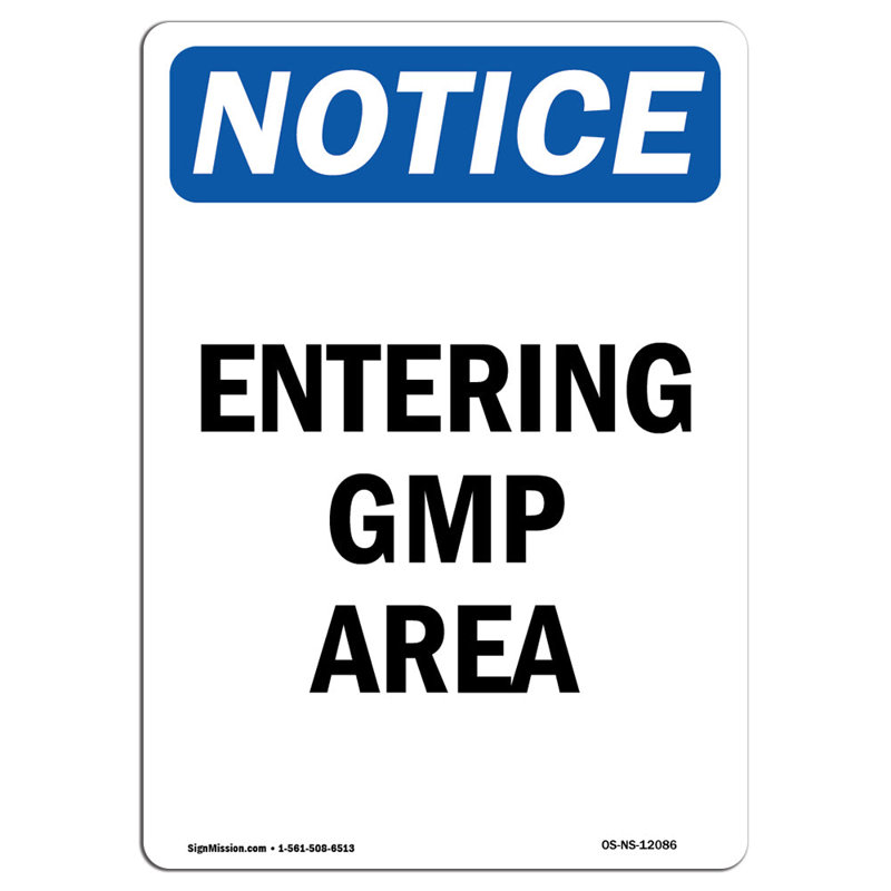 Signe d'entrée de zone GMP