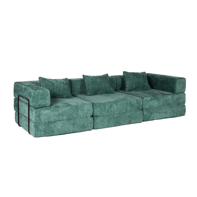 Compression Sofa, Dark Green