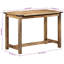Isadore Rectangular Solid Wood Outdoor Dining Table - 110 cm W 55 cm D