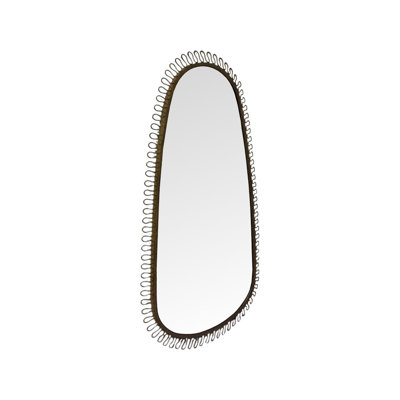 Squiggle Oval Mirror Bronze