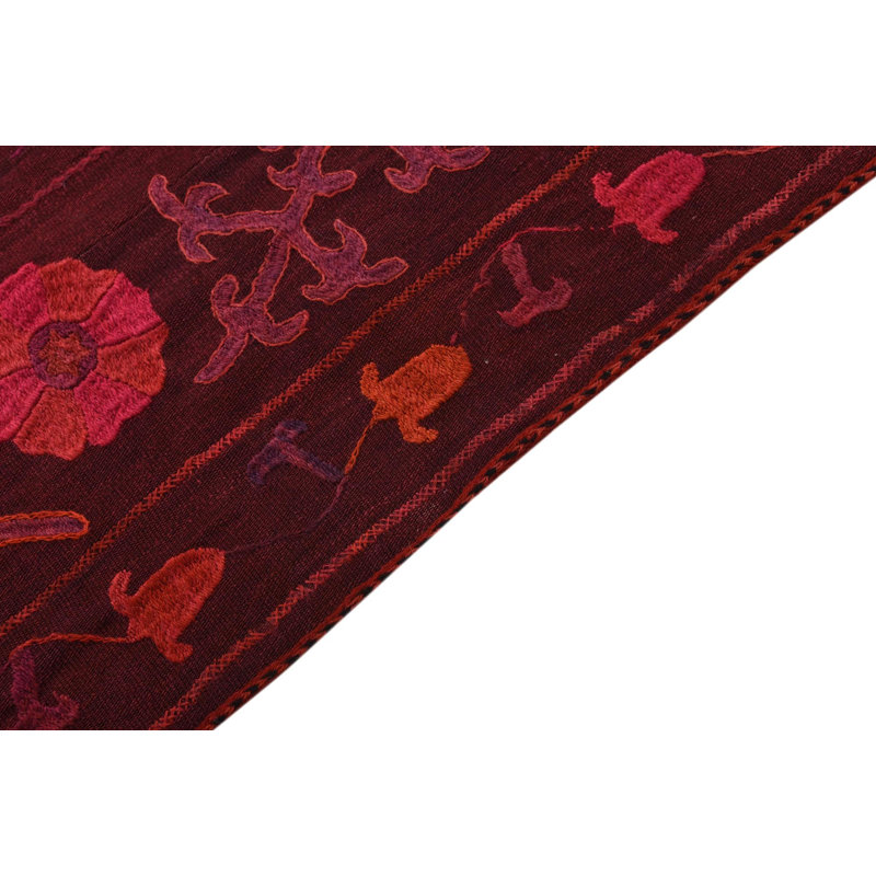 6 Ft Square Ponce Burgundy Rug