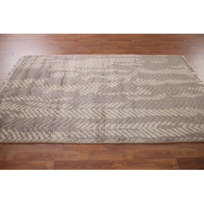Tapis indien fait à la main 5 x 8 po