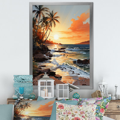 «Beachside Sunset» sur toile