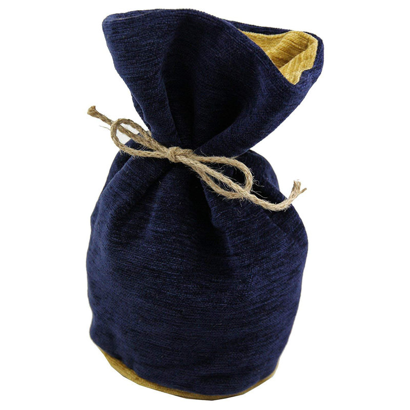 Macit Door Wedge, Navy Blue/Ochre