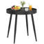 Outsunny 49.5 cm Round Garden Table Outdoor Garden Coffee Table Black