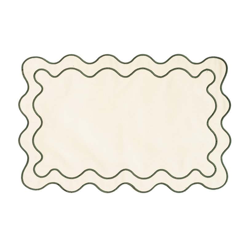 Polyester Rectangle Placemats, Green