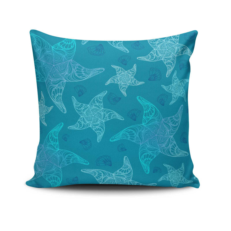 Housse de coussin décorative Erka, 17 x 17 pouces, 50% coton / 50% polyester | Lavable à la machine à 104 ° F, repassable, fermeture à glissière dissimulée | Parfait pour le salon, la chambre à coucher et la décoration intérieure élégante