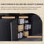 Bureau de direction de 118,11 pouces | Rangement luxueux à double armoire et design minimaliste-396883678