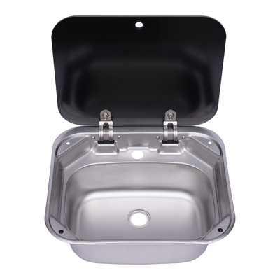 16.7" L x 14.7" W Drop-In Stainless Steel Sink For RV Caravan