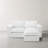 Boneless 3 - Piece Upholstered Chenille Modular Sectional Sofa with Removable Ottoman– Fully Compressed, No Assembly Required-1815073925