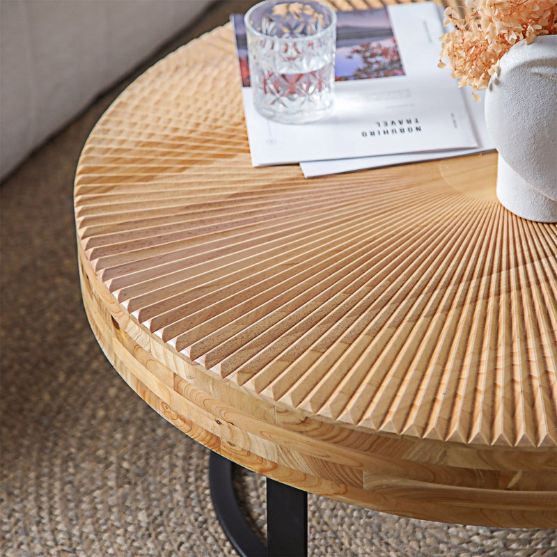 Table basse ronde, Noir