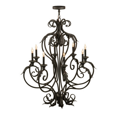 Lustree 8 lumières façon bougie classique Jandreau