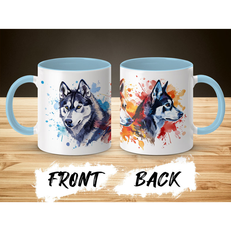 Ceramic Coffee Mug, Light Blue