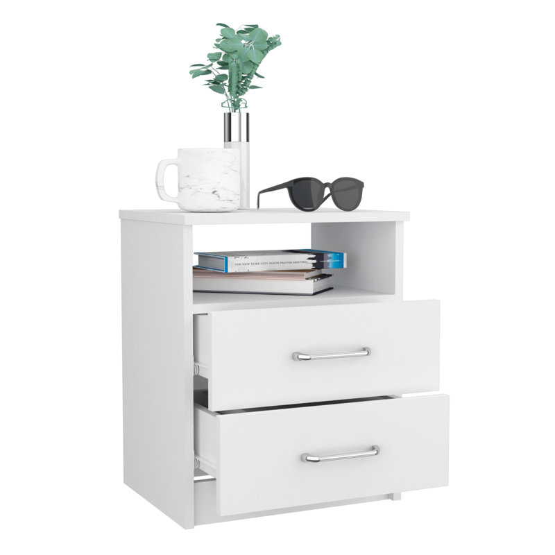 Adriyanna 40.7cm W Manufactured Wood Bedside Table