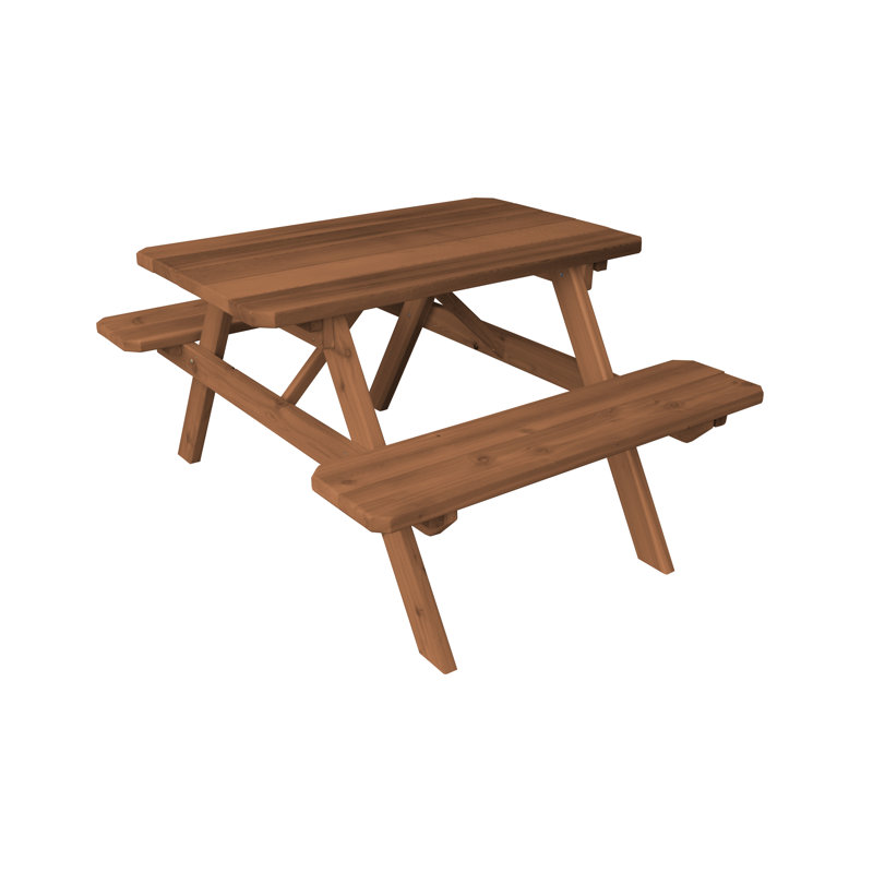 Table de pique-nique Amedee, Feuille de tilleul, H 60 po x L 44 po x l 30 po