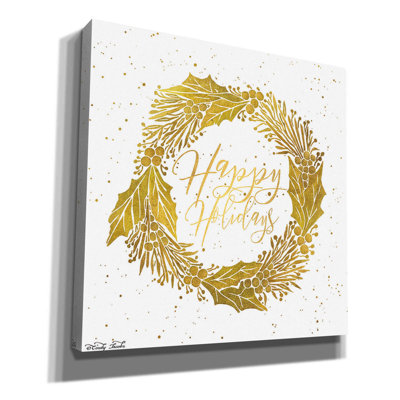 «Happy Holiday Golden Wreath» par Cindy Jacobs