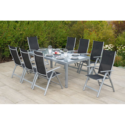 Mariah 8 - Person Patio Dining Set with Rectangular Table