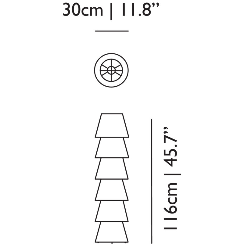 Set Up Shades Floor Lamp, 6 Shade